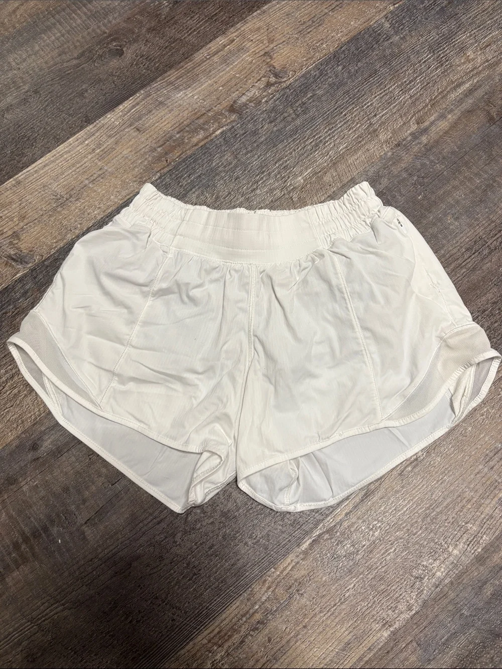 Women’s White Lululemon Athletic Shorts – Lightweight Activewear